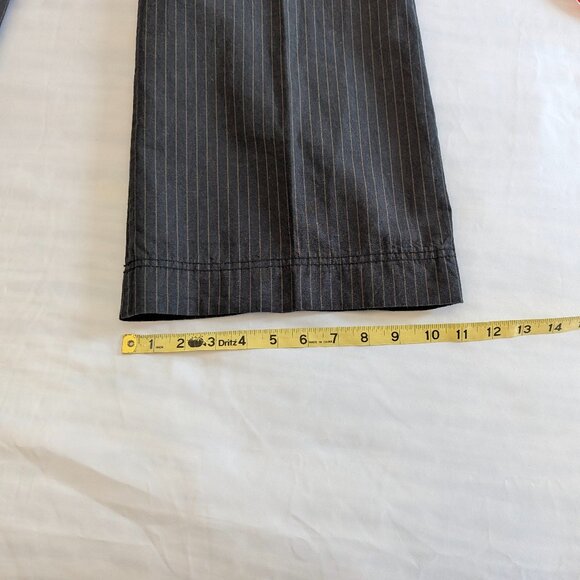 Free People Size 2 Pinstriped Suspender/Overall Pants Black(ish) - Picture 3 of 16